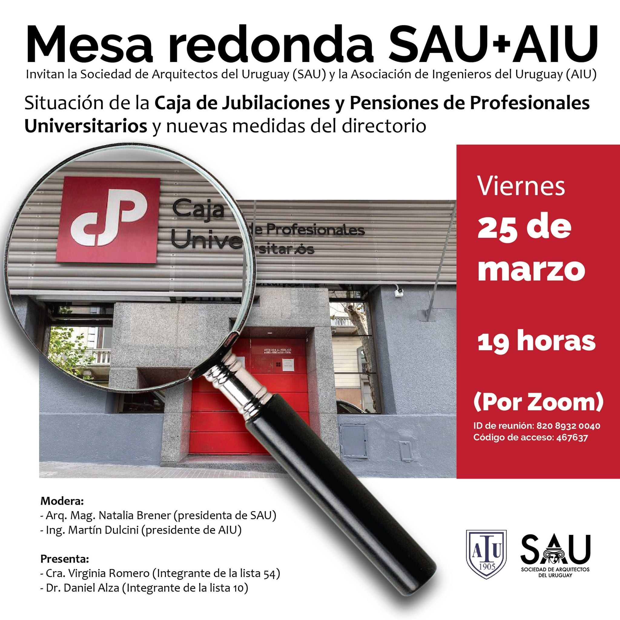 Mesa redonda SAU + AIU